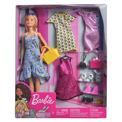 Mattel Barbie Doll & Party Fashions