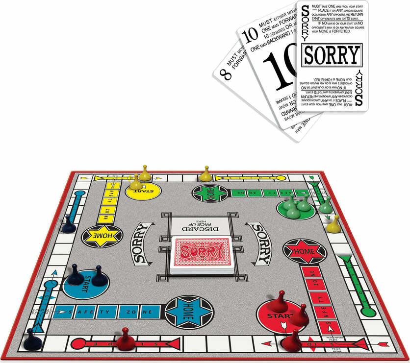 Sorry Classic Edition Board Game Age 6+