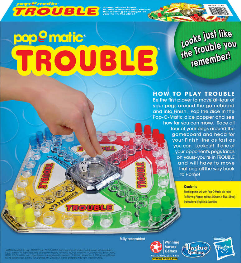 Classic Trouble Game Age 5+