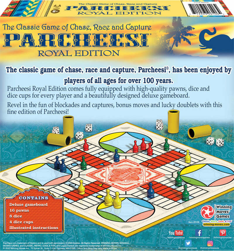 Parcheesi Royal Edition Game Age 8+